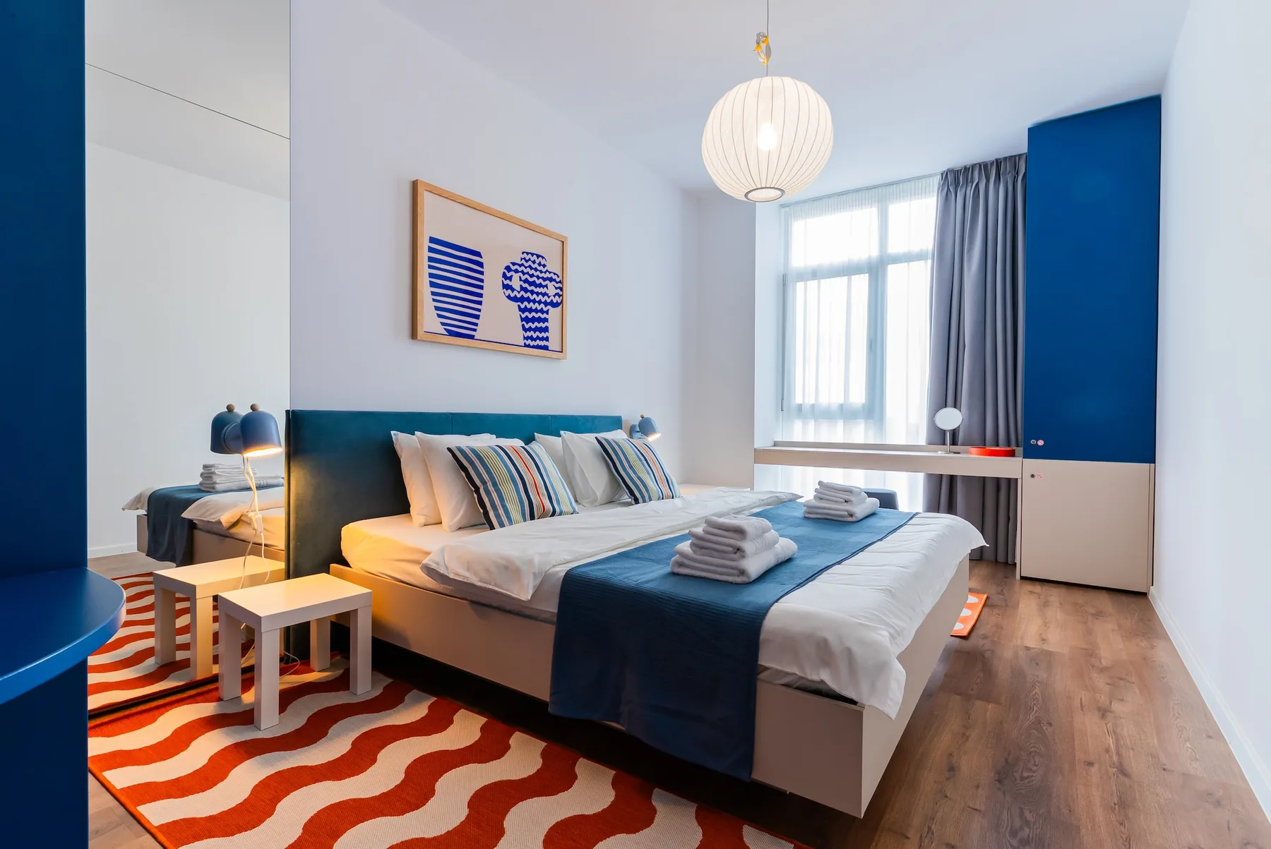 Das Blaue Apartment, Schlafzimmer